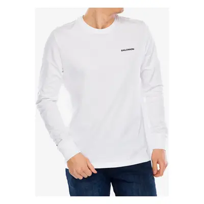 Salomon Logo LS Tee Férfi pulóver - white