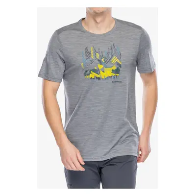 Smartwool Vital Peaks Active Short Sleeve Graphic Tee Nyomtatott póló - light gray heather