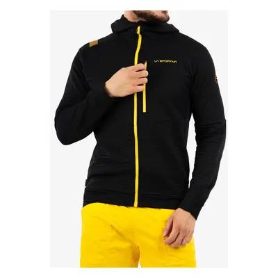 La Sportiva Mood Hoody Felső Sziklamászáshoz - black/yellow