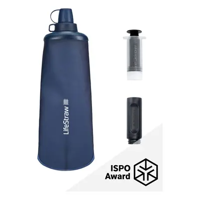 LifeStraw Peak Series Flex Squeeze Bottle 1L Vízszűrő Palack - mountain blue