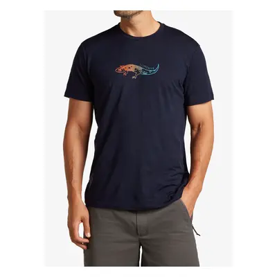 Icebreaker Merino Tech Lite SS Tee Slimey Salamander Merinó póló - midnight navy