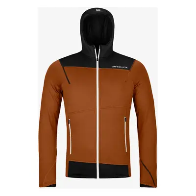 Ortovox Fleece Light Hoody Kapucnis felső - bristle brown