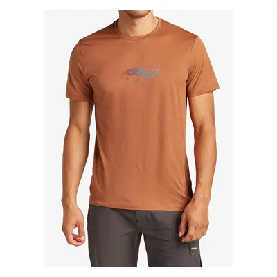 Icebreaker Merino Tech Lite SS Tee Slimey Salamander Merinó póló - dusty clay