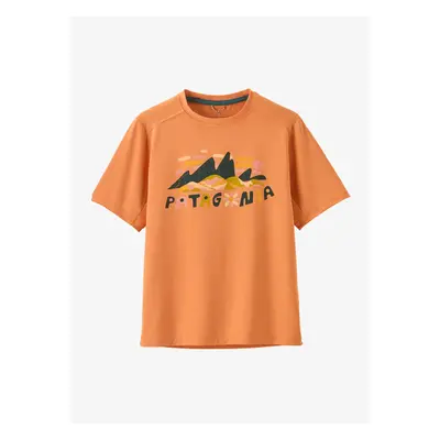 Patagonia Cap SW T-Shirt Póló gyerekeknek - fitz roy super/heirloom peach