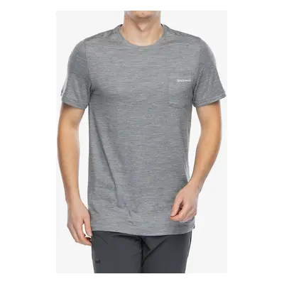 Smartwool Stag Stare Hemp Short Sleeve Graphic Tee Merinó póló - light gray heather