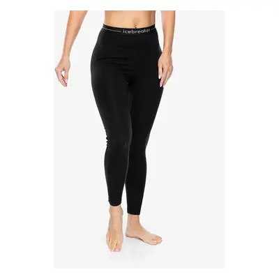 Icebreaker Merino Fine Polar Leggings Termoaktív női hosszúszárú alsó - black