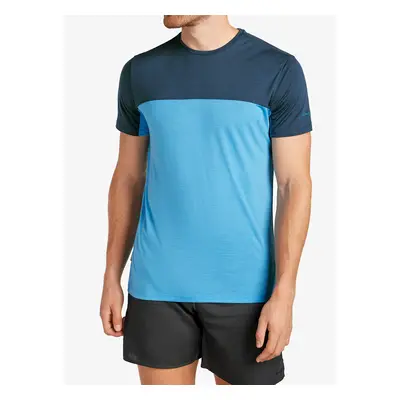 Icebreaker Merino Cool-Lite Sphere III SS Tee Colour Block Merinó póló - arctic/abyss/cb