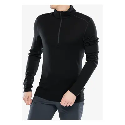 Icebreaker Tech L/S Half Zip Termoaktív felső - black