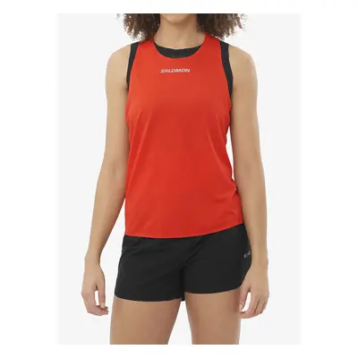 Salomon S/Lab Speed Singlet Női trikó - fiery red