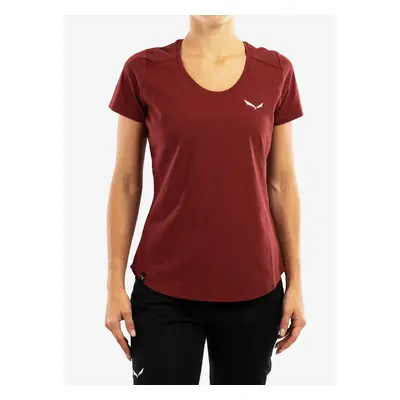 Salewa Alpine Hemp T-Shirt Női Mászópóló - syrah