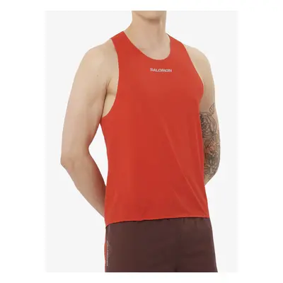 Salomon S/Lab Speed Singlet Futópóló - fiery red