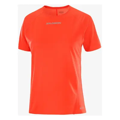 Salomon S/Lab Speed Tee Női futópólók - fiery red