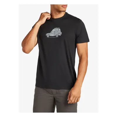 Icebreaker Merino Tech Lite SS Tee Cosy Camper Merinó póló - black