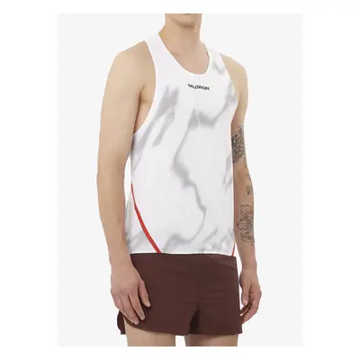 Salomon S/Lab Speed Singlet Futópóló - white/and