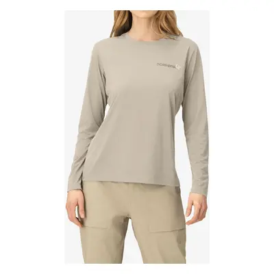 Norrona Femund Tech Long Sleeve Hosszú ujjú női póló - oatmeal