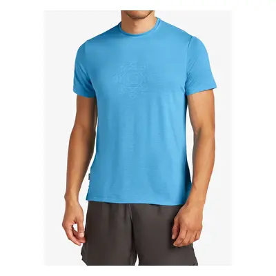 Icebreaker Merino Cool-Lite Sphere SS Tee Fusion Nyomtatott póló - arctic