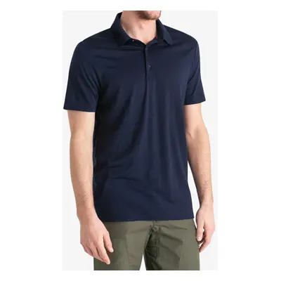 Icebreaker Merino Tech Lite III SS Polo Pólóing - midnight navy