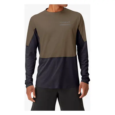 Norrona Senja Equaliser Lightweight Long Sleeve Futófelső - olive night