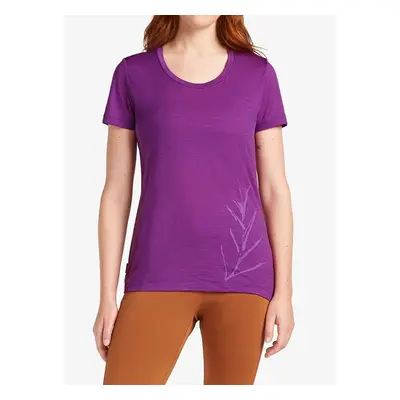 Icebreaker Merino Tech Lite SS Scoop Tee Panax Női merino gyapjú póló - passion