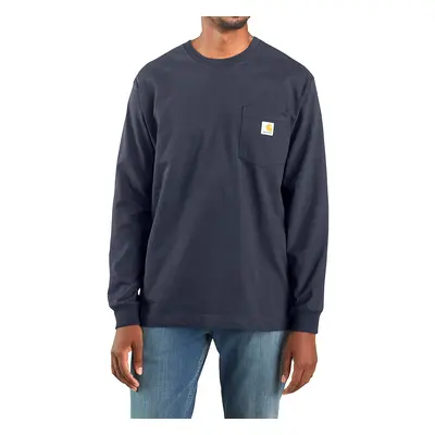 Carhartt Workwear Pocket T-Shirt L/S Hosszú ujjú póló - navy