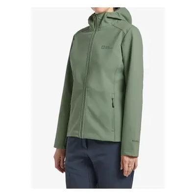 Jack Wolfskin Bornberg Hoody Női softshell-kabát - eucalyptus