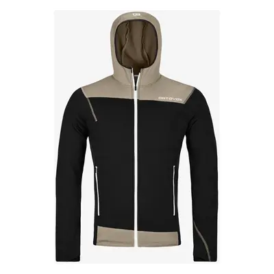 Ortovox Fleece Light Hoody Kapucnis felső - black raven/black raven