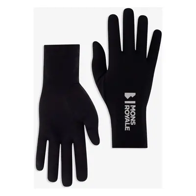 Mons Royale Volta Merino Glove Liner Kesztyű - black