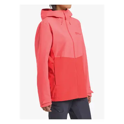 Jack Wolfskin Weiltal 2L Jacket Női esőkabát - sunset coral