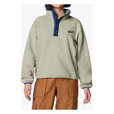 Columbia Helvetia II Cropped Half Snap Fleece Női felső - safari