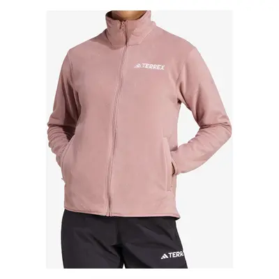 adidas TERREX Multi Essentials Full Zip Fleece Jacket Női polárfelső - warm clay