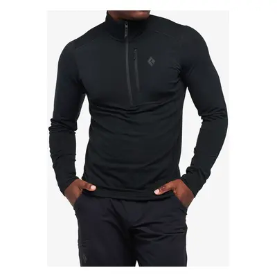 Black Diamond Coefficient LT Quarter Zip Pullover Termoaktív felső - black