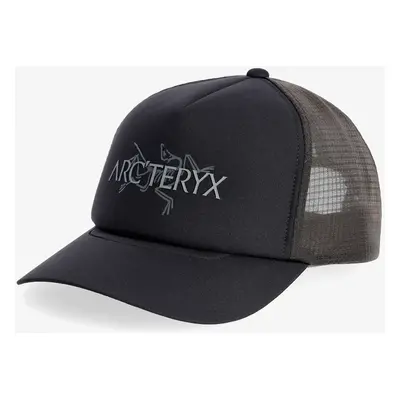 Arcteryx Bird Word Trucker Hat Baseball-Sapka - black/cloud