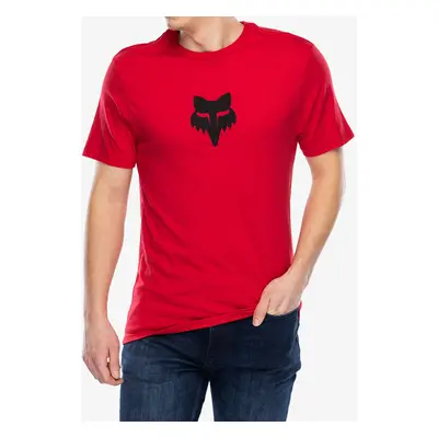 Fox Head SS Prem Tee Pamutpóló - flame red