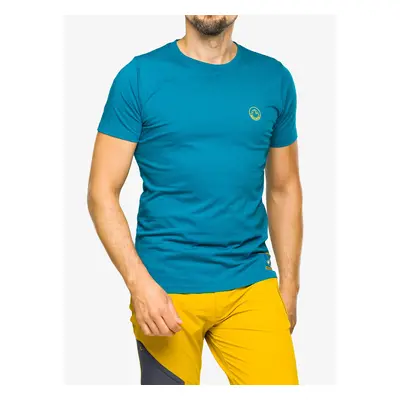 La Sportiva Climbing on the Moon T-Shirt Mászópóló - turchese/giallo