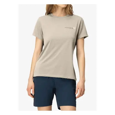 Norrona Femund Tech T-Shirt Gyorsan száradó női póló - oatmeal