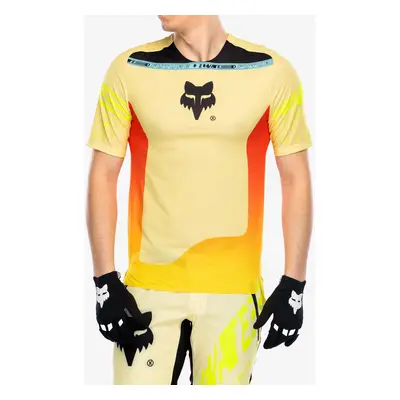 Fox Flexair SS Jersey Elevated Kerékpáros póló - lemonade