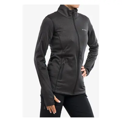 Columbia Park View Grid Fleece Full Zip Női Felső - black heather