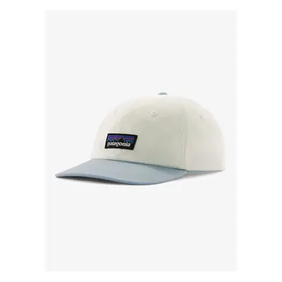 Patagonia P-6 Label Trad Cap Baseball-Sapka - birch white/fleck blue