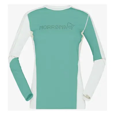 Norrona Falketind Equaliser Merino Round Neck Termoaktív női felső - malachite green