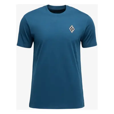 Black Diamond Heritage Alpinist SS Tee Pamutpóló - indigo