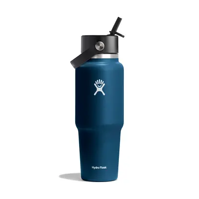 Hydro Flask Oz Wide Flex Straw Travel Bottle (946 ml) Hőtartó kulacs - indigo