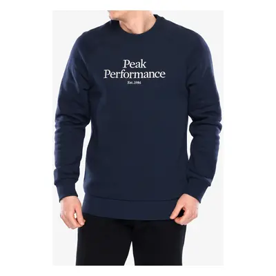 Peak Performance Original Crew Férfi pulóver - blue shadow/offwhite