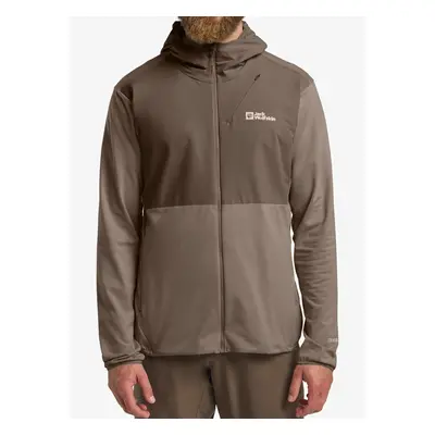 Jack Wolfskin Prelight Trail Hoody Kapucnis felső - cold coffee