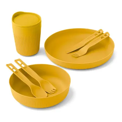 Sea to Summit Passage Dinnerware Set 7P Edénykészlet - yellow