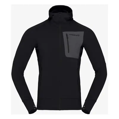 Norrona Falketind Power Grid Hood Férfi pulóver - caviar black