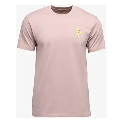 Black Diamond Shredded SS Tee Pamutpóló - pale mauve