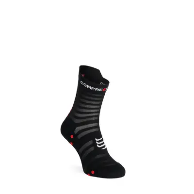 Compressport Pro Racing v4.0 UL Run High Futózokni - black/red