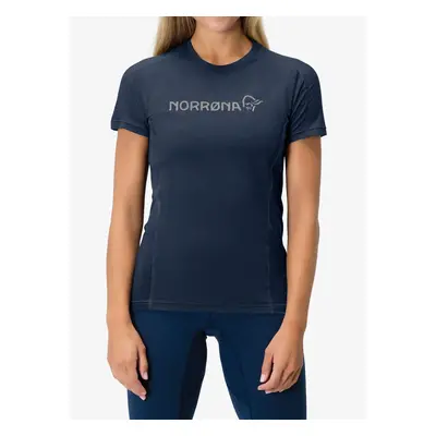 Norrona Falketind Equaliser Merino T-Shirt Termoaktív női póló - indigo night blue