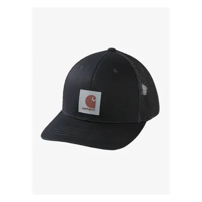 Carhartt Twill Mesh-Back Logo Patch Cap Baseball-Sapka - black