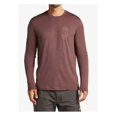 Icebreaker Merino Tech Lite LS Tee IB Solar Férfi pulóver - carob